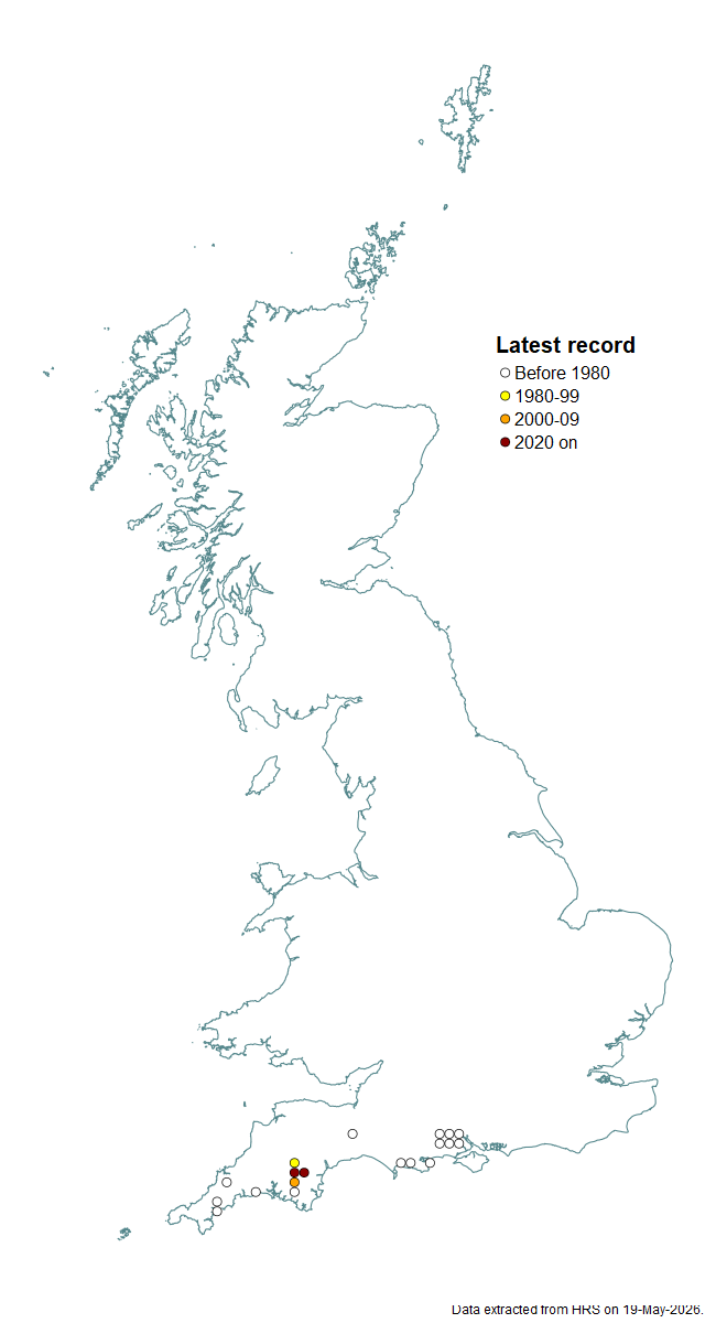 Distribution map for Eristalis cryptarum