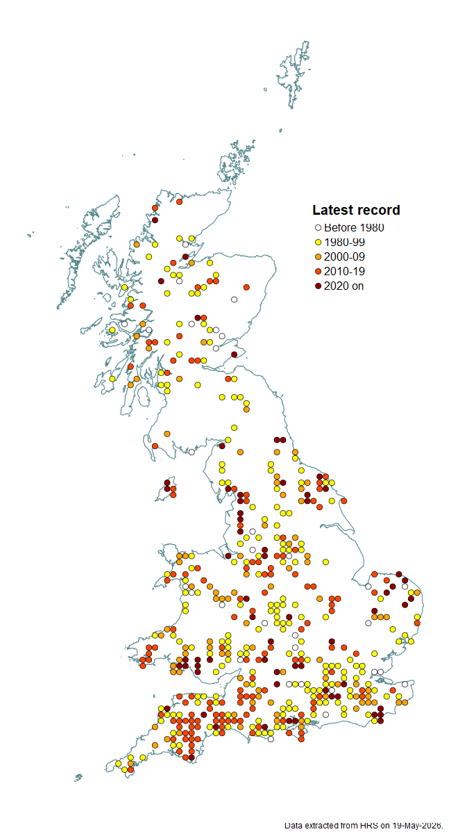 Distribution map for Sphegina elegans