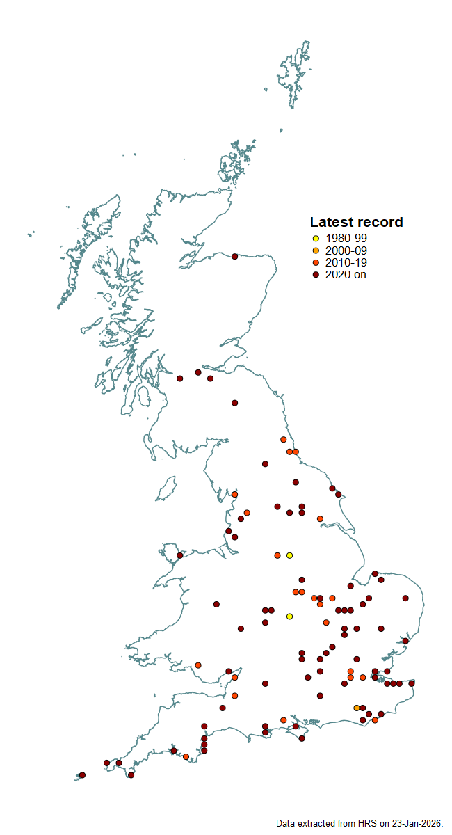 Distribution map for Eristalis similis