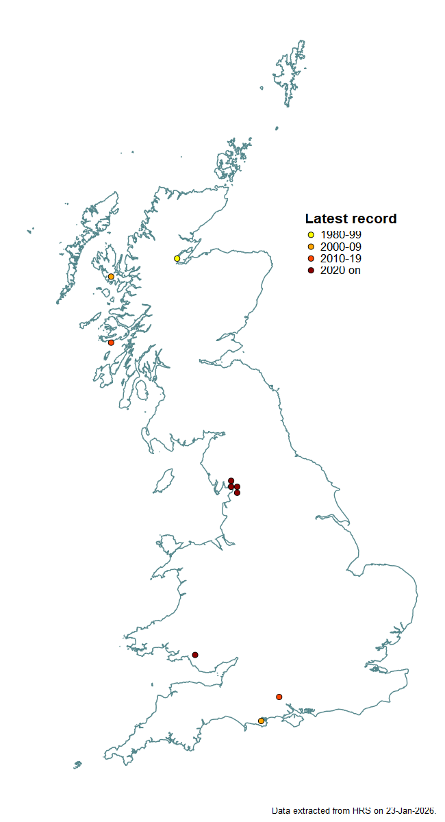 Distribution map for Microdon mutabilis